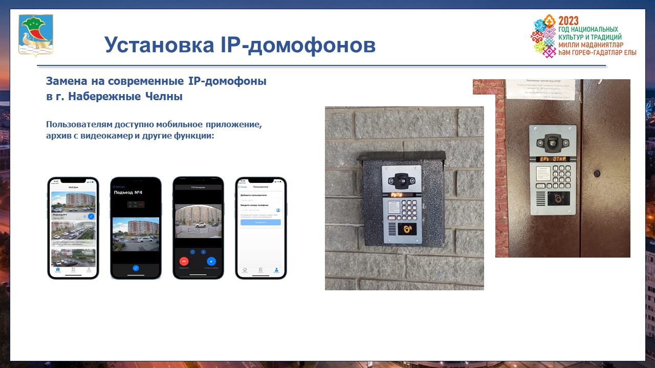 В Набережных Челнах уcтановлено более пяти тысяч умных домофонов / Набережные  Челны